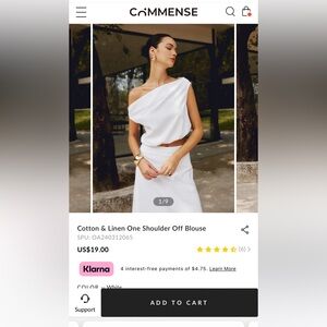 Commense Cropped Off-the-Shoulder Top *NEW*